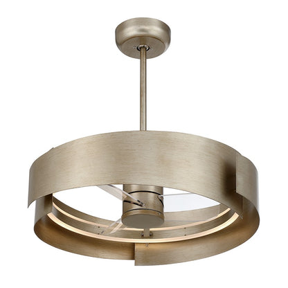 Savoy House Amiena Lt Ceiling Fan, Fan D'Lier, Slvr Patina