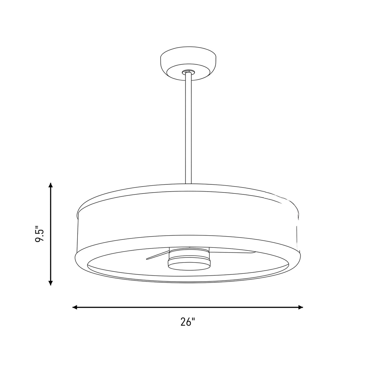 Savoy House Archer Lt Ceiling Fan, Fan D'Lier, Polished Nickel