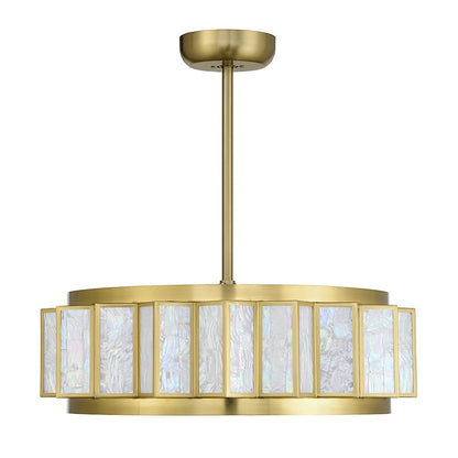 Savoy House Gideon 4-Light LED Fan D'Lier, Warm Brass