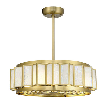 Savoy House Gideon 4-Light LED Fan D'Lier, Warm Brass