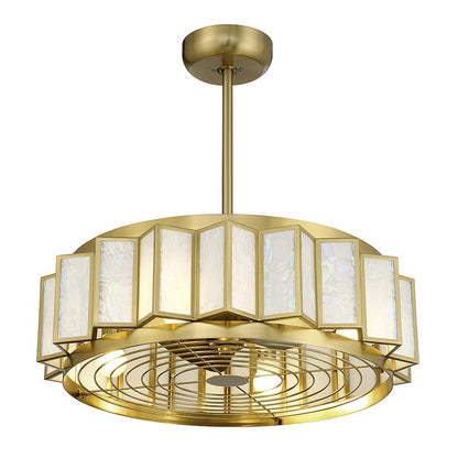 Savoy House Gideon 4-Light LED Fan D'Lier, Warm Brass