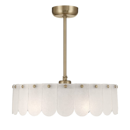 Savoy House Ashton 5 Lt Ceiling Fan, Fan D'Lier, Noble Brass