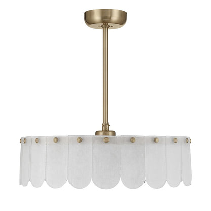 Savoy House Ashton 5 Lt Ceiling Fan, Fan D'Lier, Noble Brass
