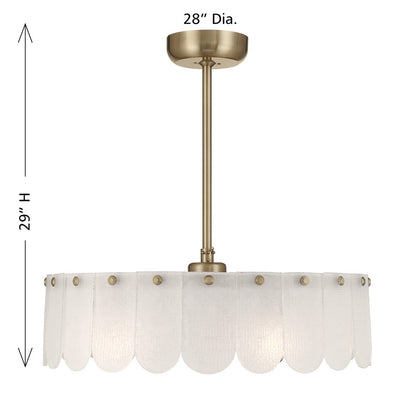 Savoy House Ashton 5 Lt Ceiling Fan, Fan D'Lier, Noble Brass