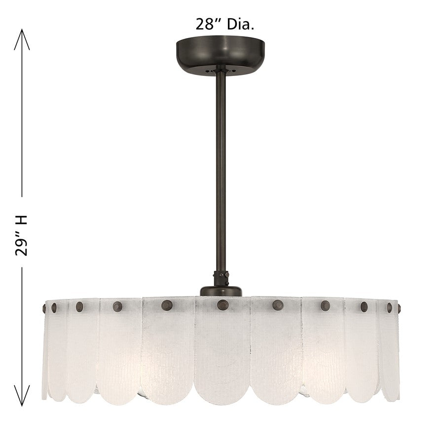 Savoy House Ashton 5Lt Ceiling Fan, Mediterranean Bronze