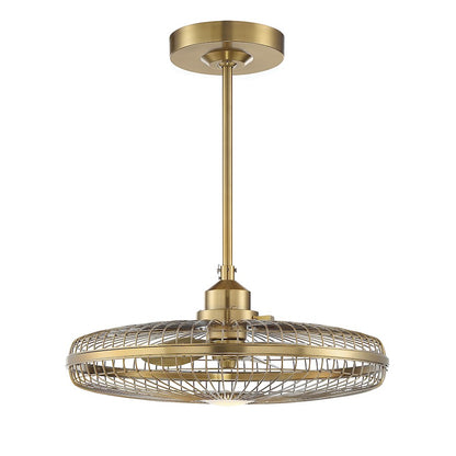 Savoy House Wetherby LED Fan D'Lier, Warm Brass