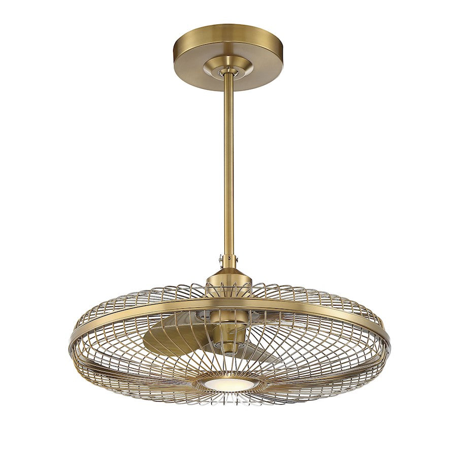 Savoy House Wetherby LED Fan D'Lier, Warm Brass