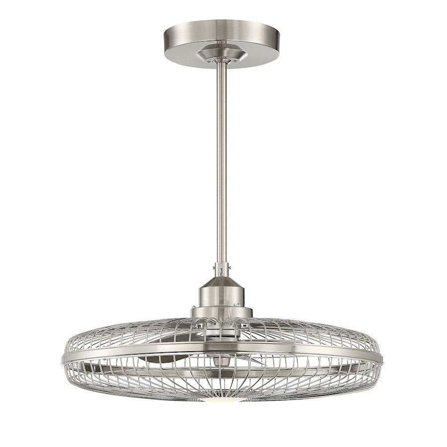 Savoy House Wetherby LED Fan D'Lier, Satin Nickel