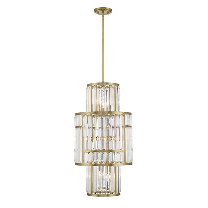 Savoy House Rohe 8-Light Pendant, Warm Brass - 3-2226-8-322