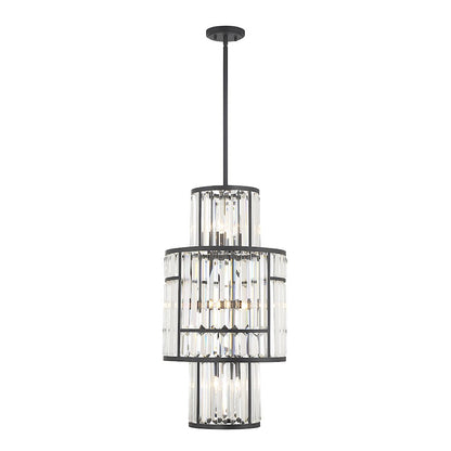 Savoy House Rohe 8-Light Pendant, Matte Black - 3-2226-8-89