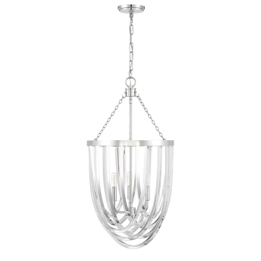 Savoy House Jennings 3 Lt Pendant, Polished Nickel