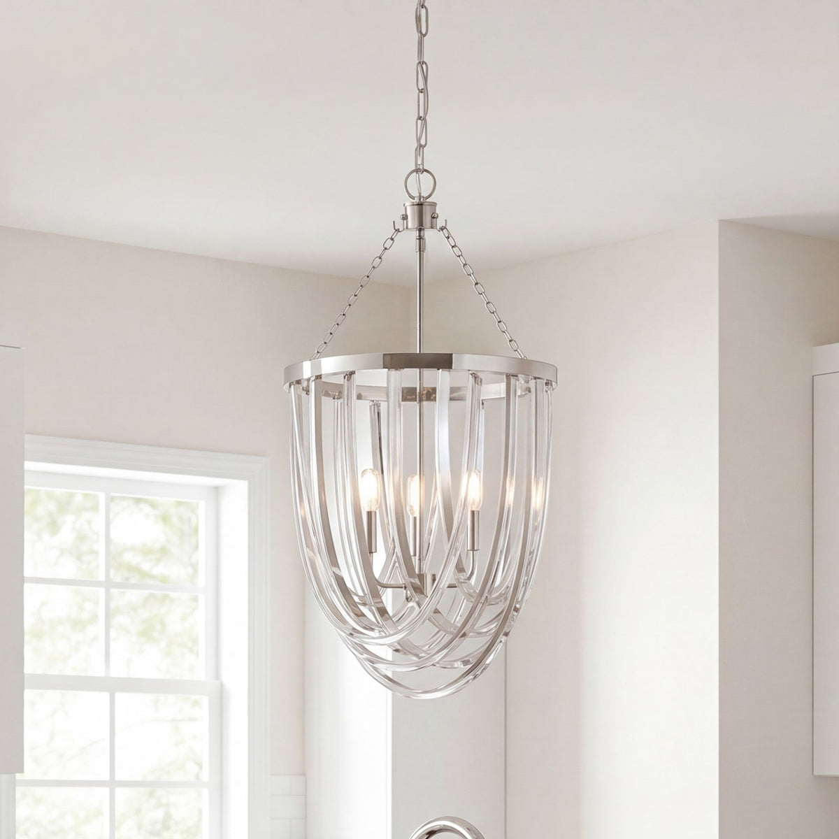 Savoy House Jennings 3 Lt Pendant, Polished Nickel
