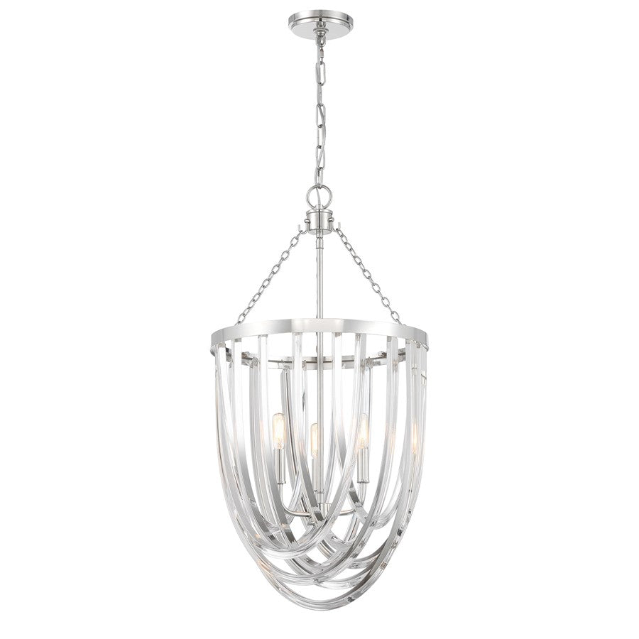 Savoy House Jennings 3 Lt Pendant, Polished Nickel