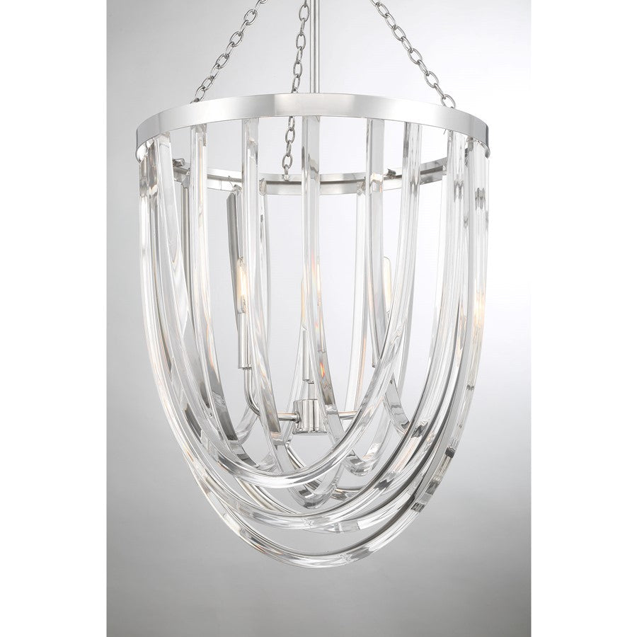 Savoy House Jennings 3 Lt Pendant, Polished Nickel
