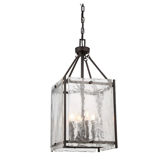 4 Light Pendant, English Bronze