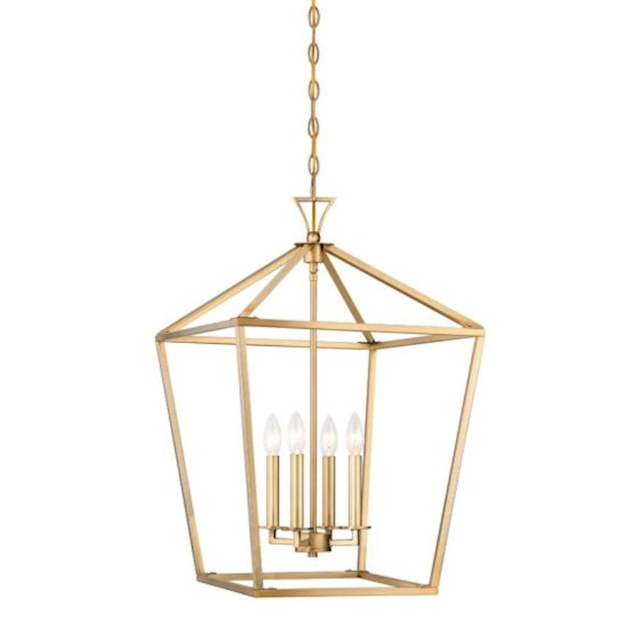 Savoy House Townsend 4-Light Pendant, Warm Brass - 3-421-4-322