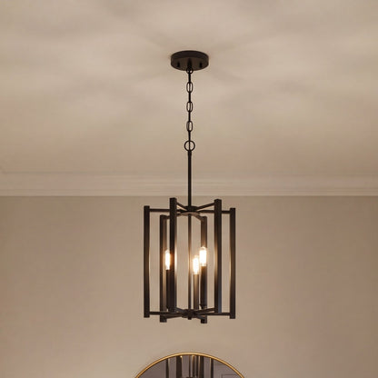 3 Light Pendant, Matte Black