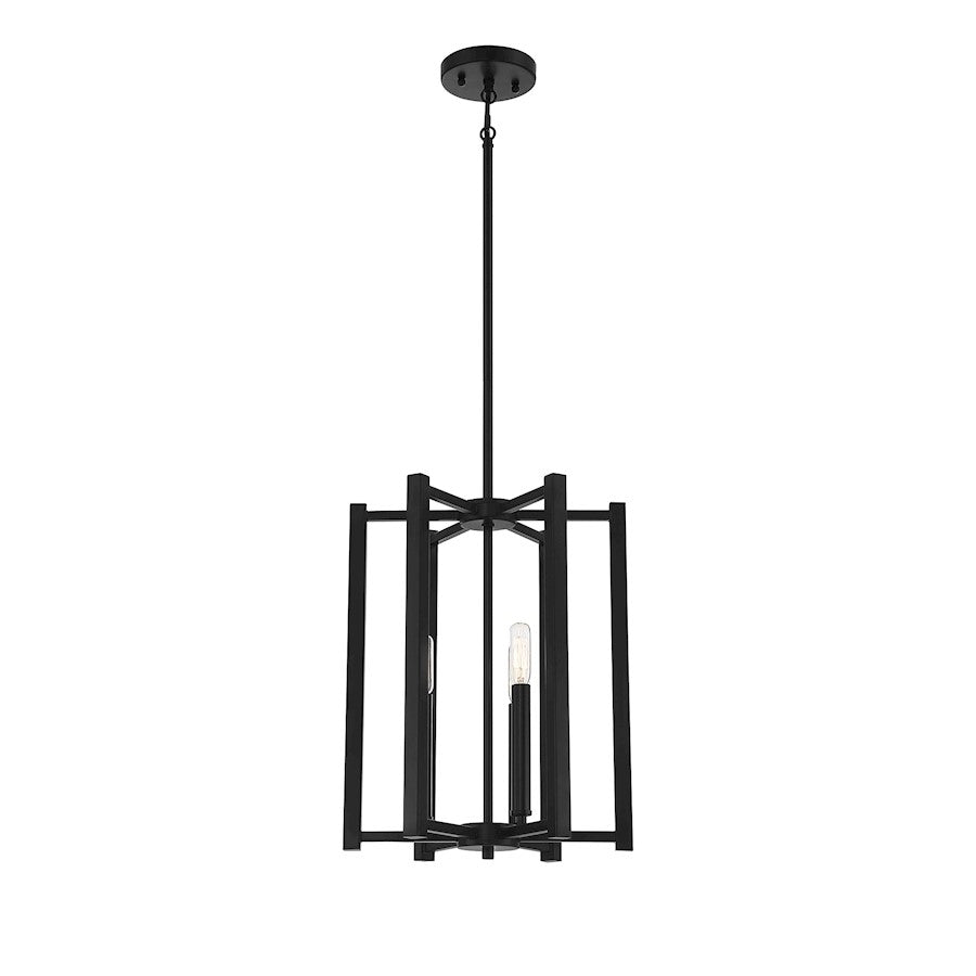 3 Light Pendant, Matte Black