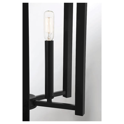 5 Light Pendant, Matte Black