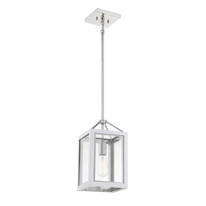 1 Light Pendant, White/ Nickel