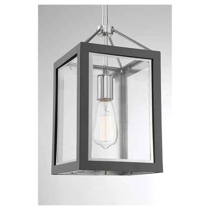 1 Light Pendant, Gray/ Nickel