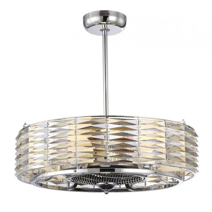 Savoy House Taurus 6-Light Fan D'Lier, Polished Chrome - 30-333-FD-11