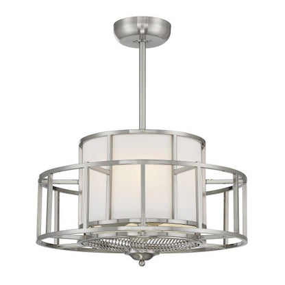 Savoy House Oslo 4-Light Fan D'Lier, Satin Nickel