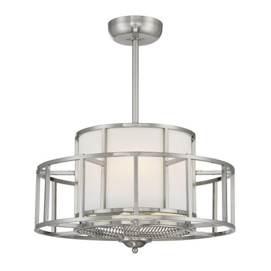 Savoy House Oslo 4-Light Fan D'Lier, Satin Nickel