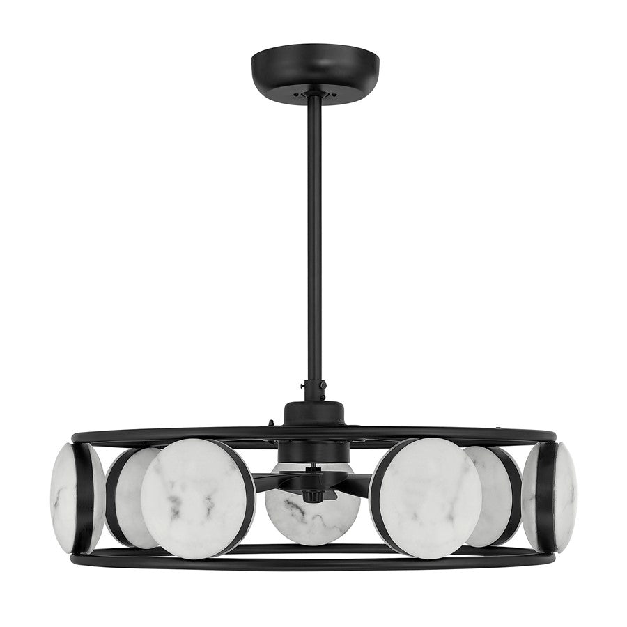 Savoy House Castra Lt Ceiling Fan, Fan D'Lier, Matte Black