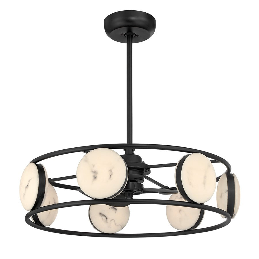 Savoy House Castra Lt Ceiling Fan, Fan D'Lier, Matte Black