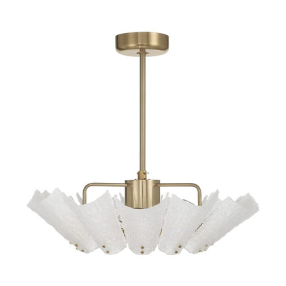 Savoy House Celina 12 Lt Ceiling Fan, Fan D'Lier, Noble Brass