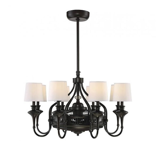 Savoy House Brisa 8-Light Fan D'Lier, English Bronze