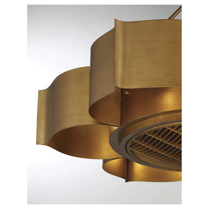 Savoy House Stockholm 6-Light Fan D'Lier, Gold Patina