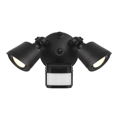 Essentials 2Lt LED Motion Sensor Double Flood Light, Black