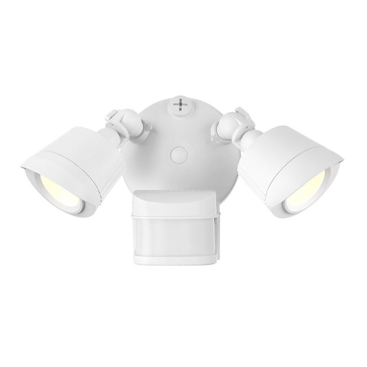 Essentials 2Lt LED Motion Sensor Double Flood Light, White
