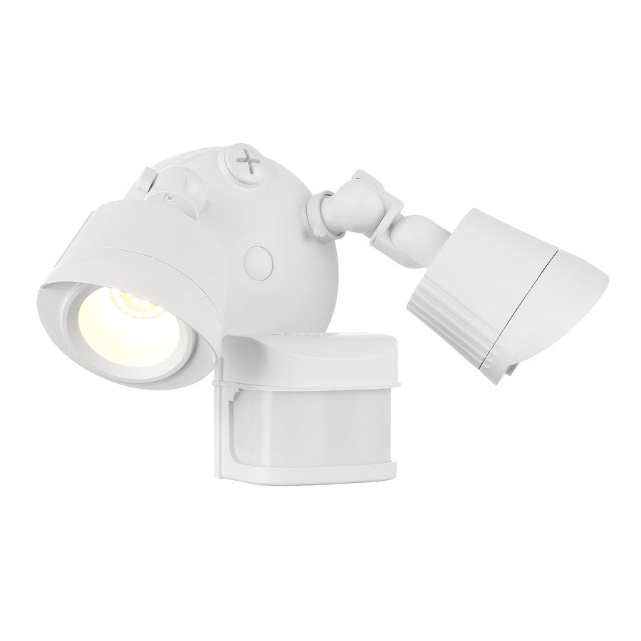 Savoy House LED Motion Sensor Double Flood Light, White