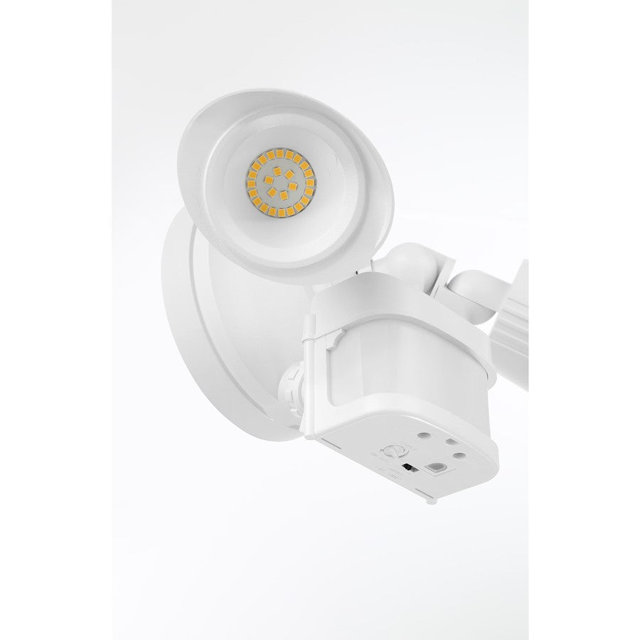 Savoy House LED Motion Sensor Double Flood Light, White