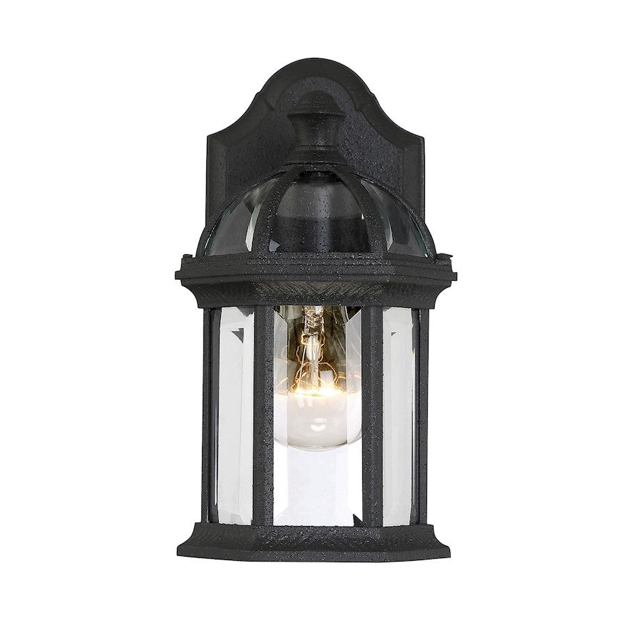 Savoy House Kensington 1Lt 11" Outdoor Wall Lantern, Textured Black - 5-0629-BK