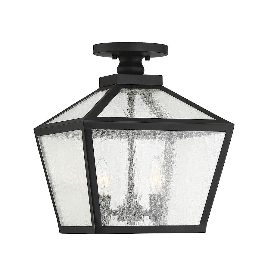 Savoy House Woodstock 3-Light Outdoor Ceiling Light, Black - 5-105-BK