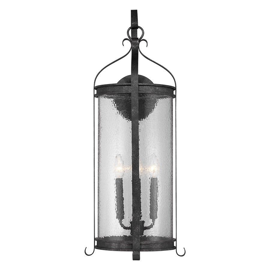 Savoy House Preston 4Lt Outdoor Wall Lantern, Iron, Iron Oxide