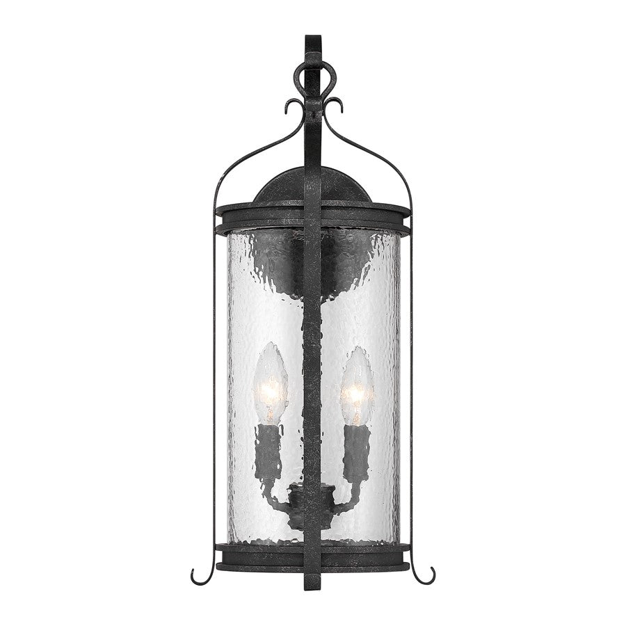 Savoy House Preston 2Lt Outdoor Wall Lantern, Iron, Iron Oxide