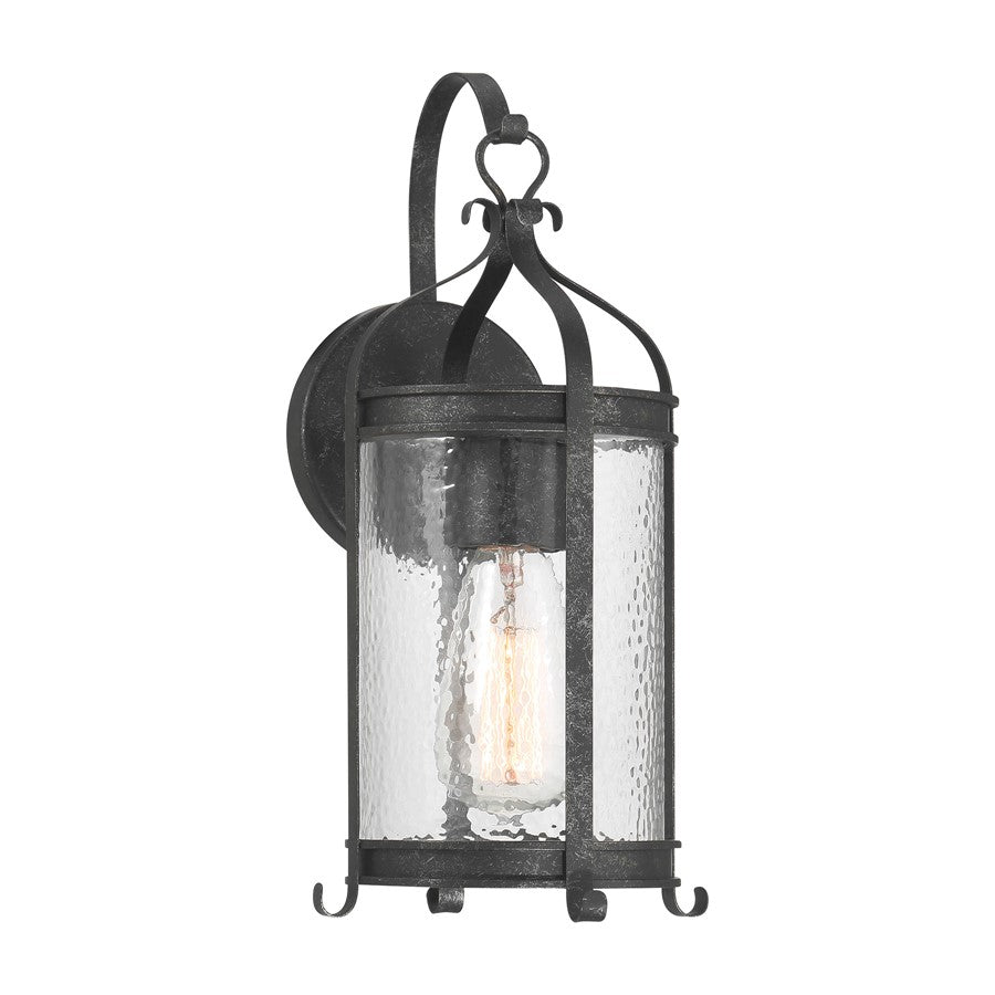 Savoy House Preston 1Lt Outdoor Wall Lantern, Iron, Iron Oxide - 5-114-337