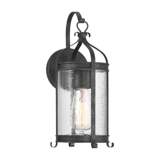 Savoy House Preston 1Lt Outdoor Wall Lantern, Iron, Iron Oxide
