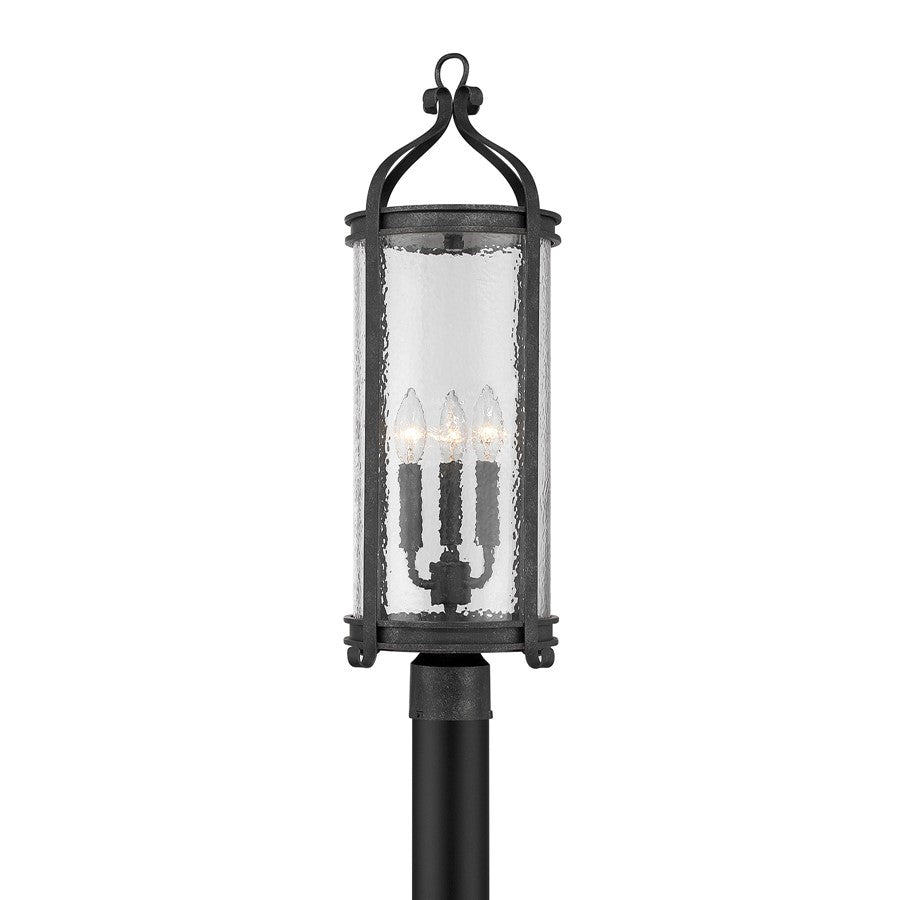 Savoy House Preston 3Lt Outdoor Post Lantern, Iron, Iron Oxide
