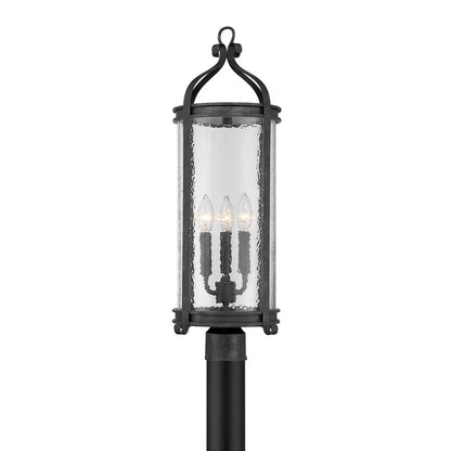 Savoy House Preston 3Lt Outdoor Post Lantern, Iron, Iron Oxide