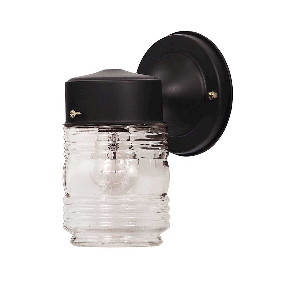 Savoy House Exterior Collection 1Lt 7.9" Outdoor Wall Lantern, Black - 5-1161-BK