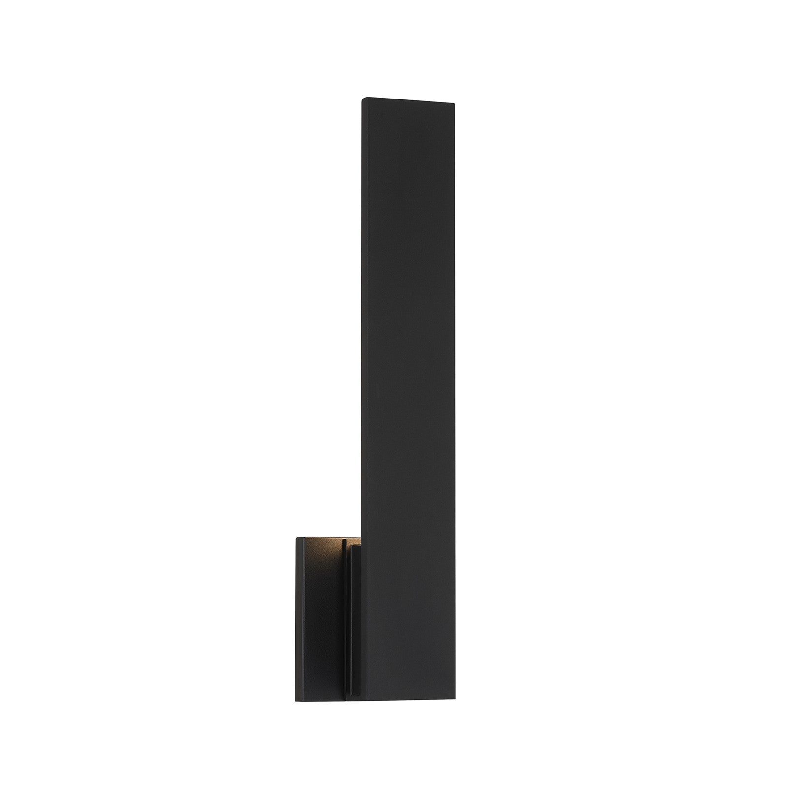 Savoy House Davis 18in 1-Light LED Outdoor Wall Sconce | Modern & Contemporary Black Metal | Entryway & Covered Patio | 750 Lumens | Model 5-118-5CCT-BK