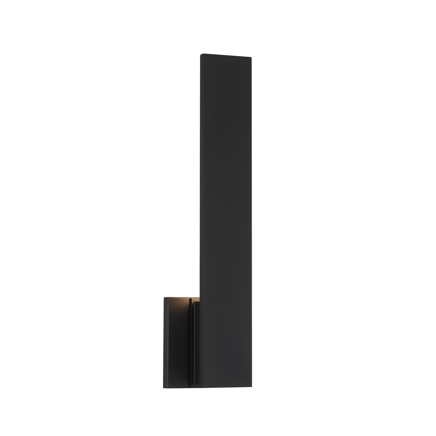 Savoy House Davis 18in 1-Light LED Outdoor Wall Sconce | Modern & Contemporary Black Metal | Entryway & Covered Patio | 750 Lumens | Model 5-118-5CCT-BK