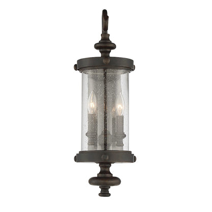 Savoy House Palmer 2-Light Outdoor Wall Lantern, Walnut Patina