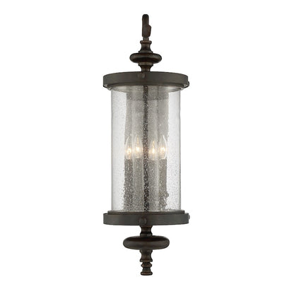 Savoy House Palmer 3-Light Outdoor Wall Lantern, Walnut Patina